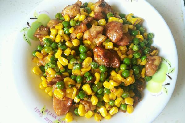 豌豆玉米鸡脆骨的做法图解5