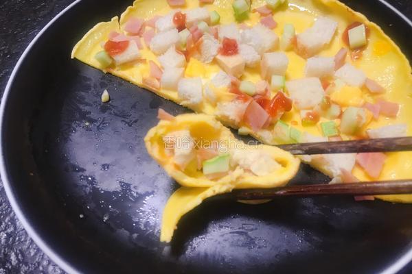 鸡蛋饼披萨的做法图解5