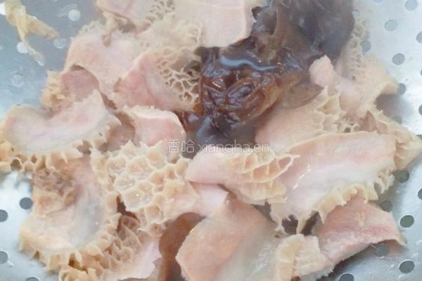 大蒜烧牛肚的做法图解5