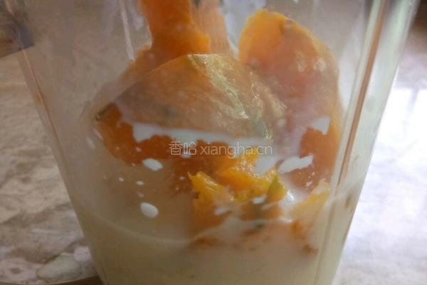 椰蓉南瓜牛奶冻的做法图解2