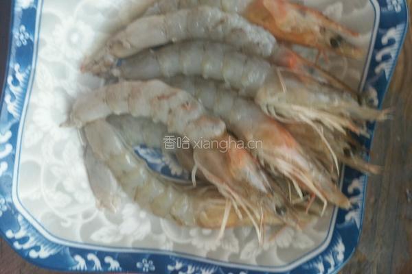 金丝缠腰大虾的做法图解4