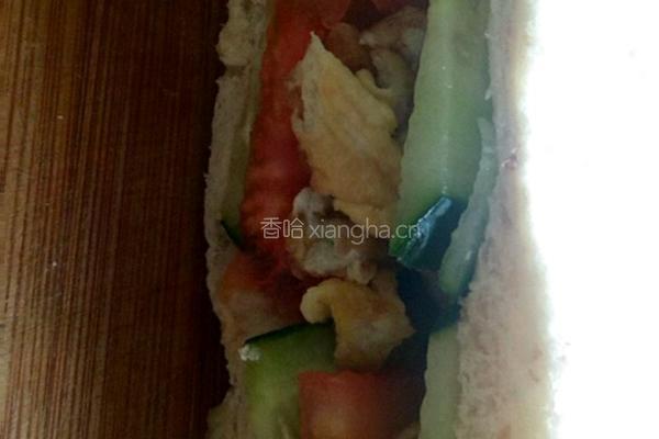 自制三明治的做法图解8
