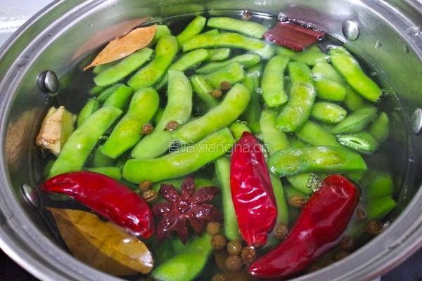 五香盐水煮毛豆的做法图解6