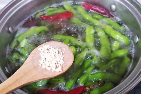 五香盐水煮毛豆的做法图解8