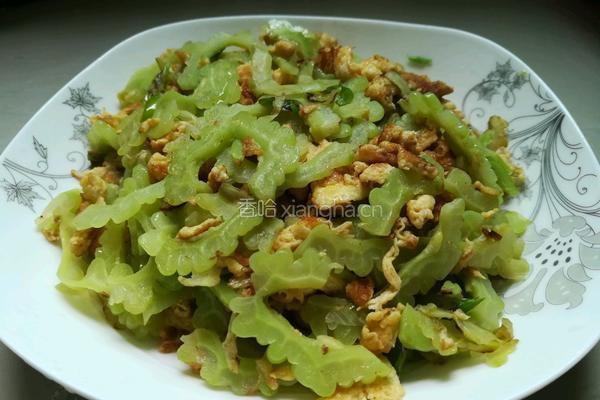 苦瓜炒鸡蛋的做法图解6