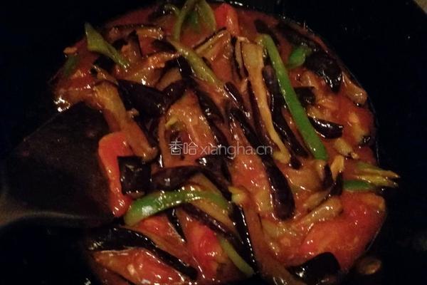 西红柿炒茄子的做法图解10
