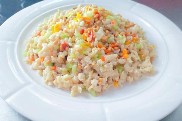 松仁鸡米的做法图解6
