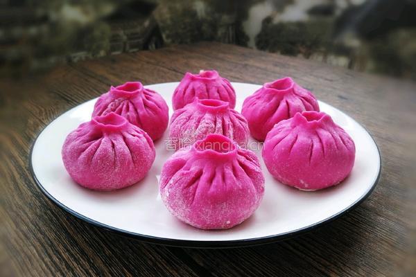紫色包子的做法图解14
