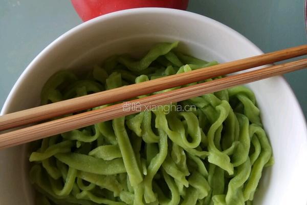 菠菜面的做法图解4