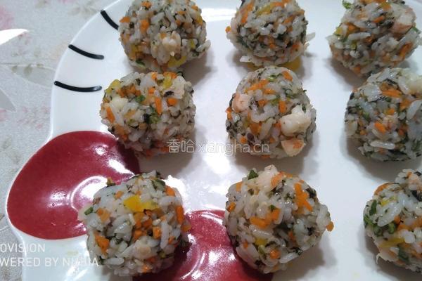 海鲜蔬菜饭团的做法图解2