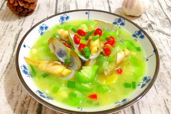 丝瓜炒蛏子的做法图解1