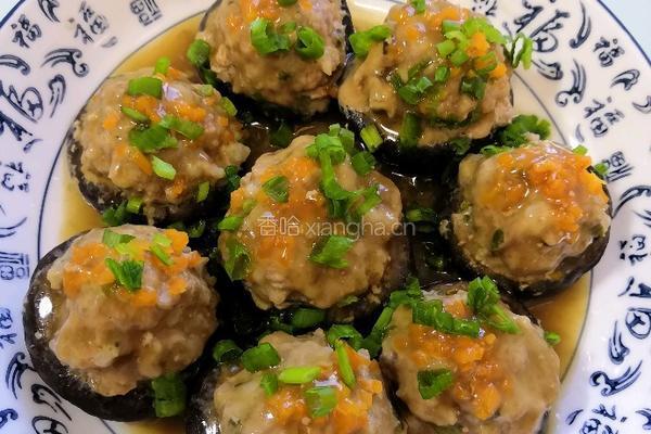 香菇酿肉的做法图解3