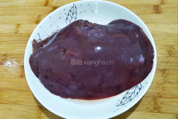 白切猪肝的做法图解1