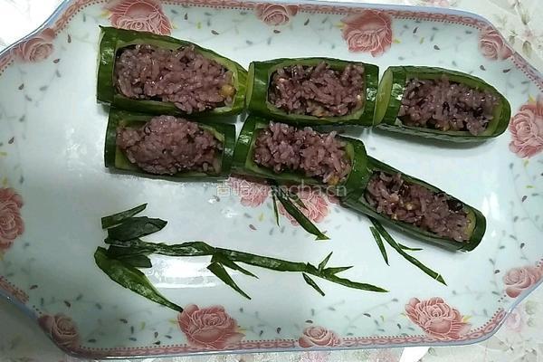 青瓜竹筒饭的做法图解5