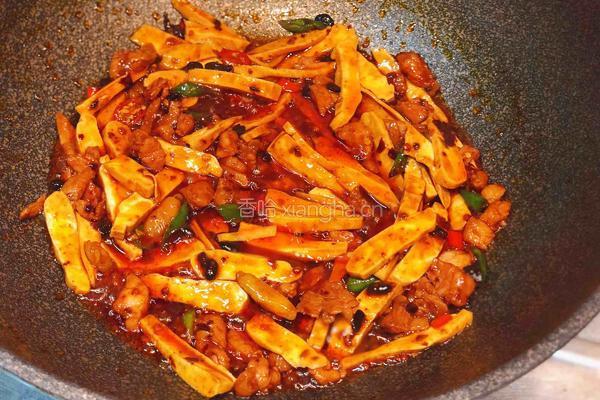 川味凉粉炒豆干的做法图解4