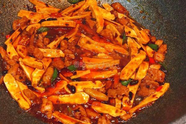 川味凉粉炒豆干的做法图解5