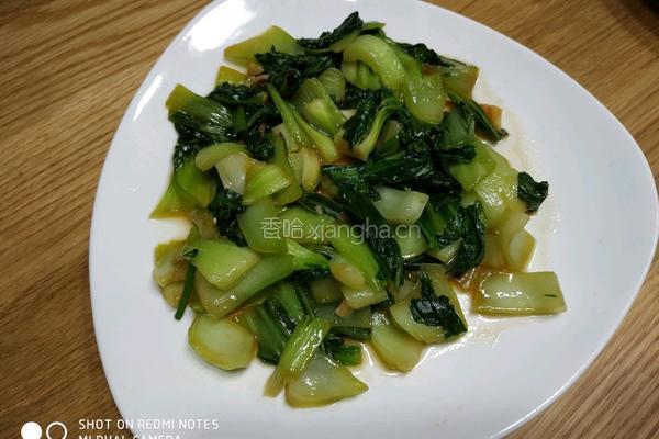 蒜炒上海青的做法图解5