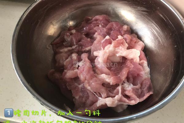 木耳香菇炒肉片的做法图解1