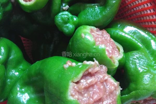 辣椒酿肉的做法图解3