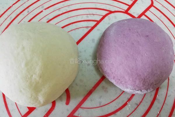 双色紫薯小馒头的做法图解3