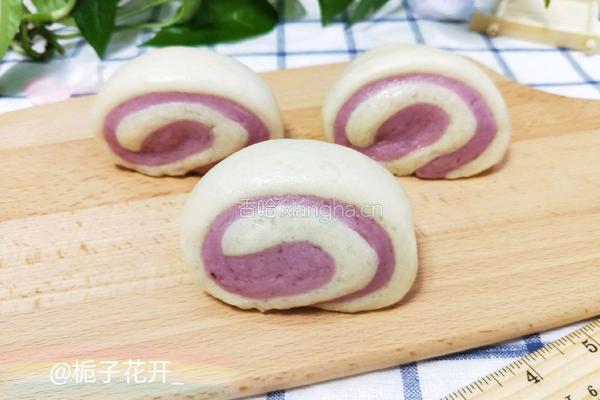 双色紫薯小馒头的做法图解12