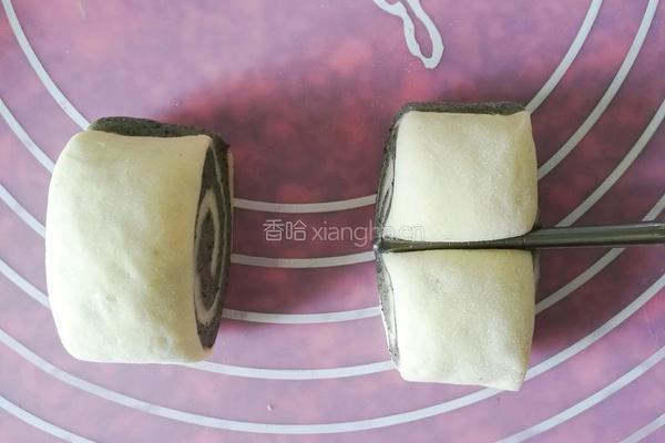 黑芝麻蝴蝶馒头的做法图解11