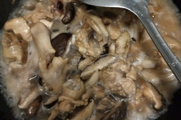 香菇闷鸡腿的做法图解6