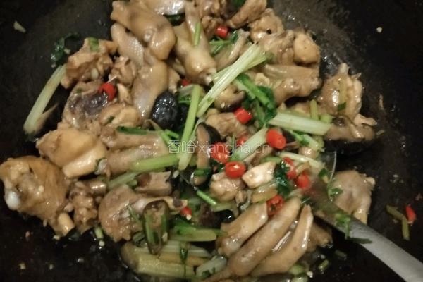 香菇闷鸡腿的做法图解8