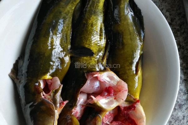 豆豉蒜蓉蒸黄骨鱼的做法图解1