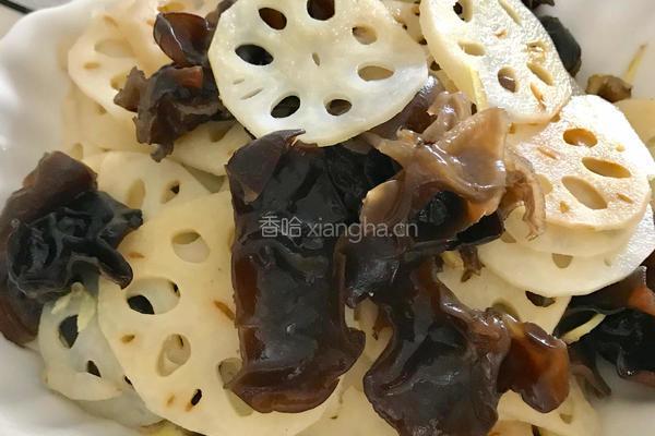 凉拌木耳莲藕的做法图解4