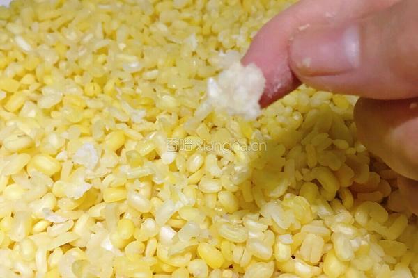 奶香绿豆糕的教学的做法图解4