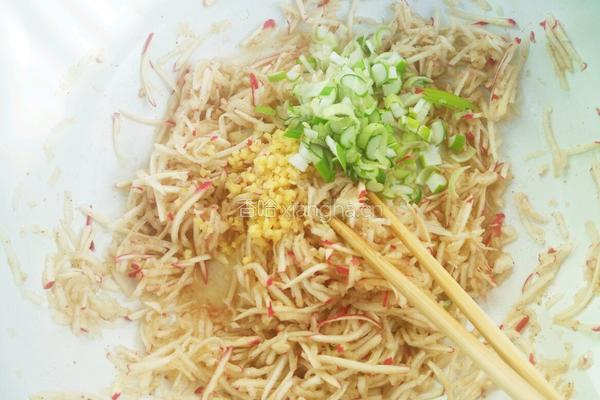 杂粮萝卜丸子的做法图解4