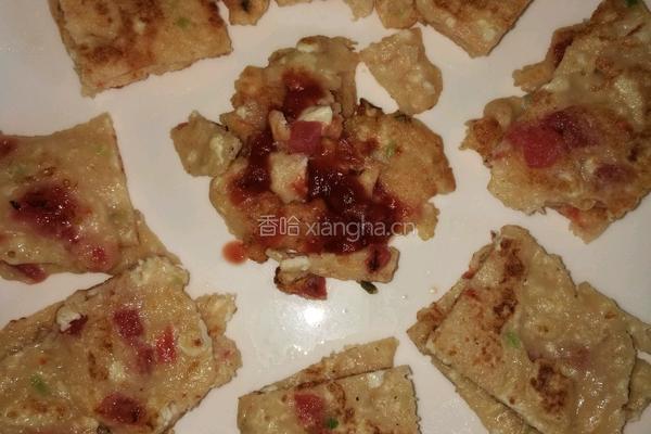 番茄豆腐早餐饼的做法图解5