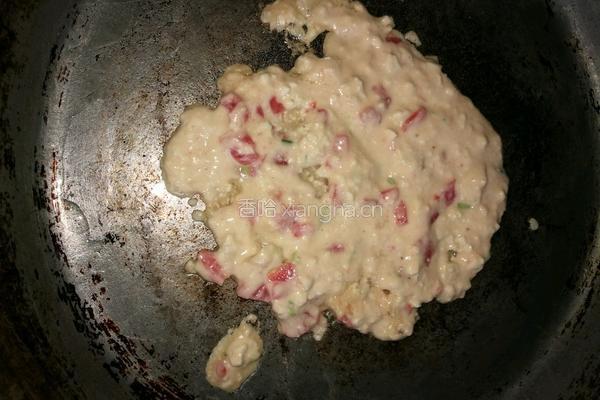 番茄豆腐早餐饼的做法图解3
