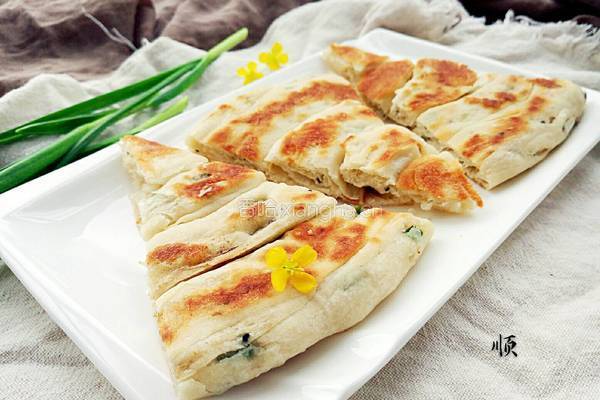 蒜苗发面千层饼的做法图解19
