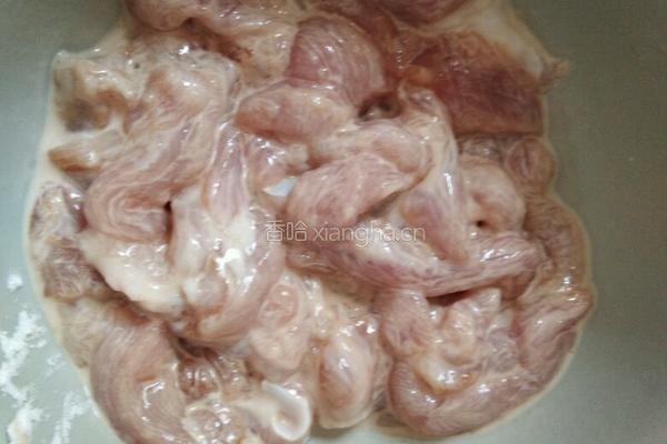茭白炒肉丝的做法图解3