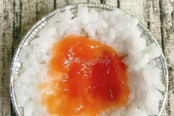蛋黄芝士煸饭的教学的做法图解3