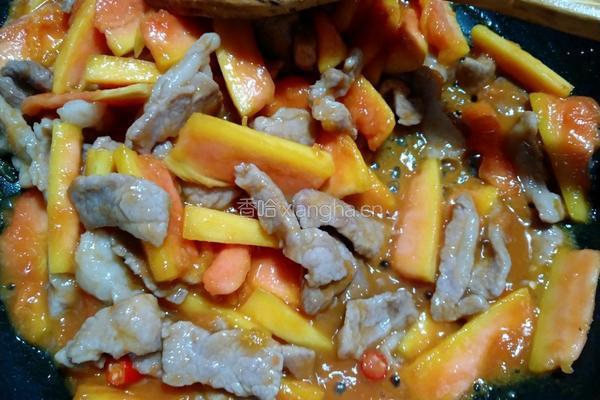 木瓜炒肉的做法图解10