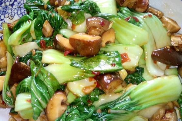 香菇上海青的做法图解5