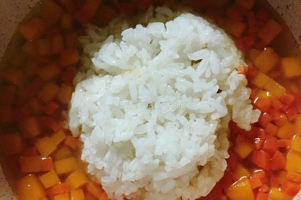 南瓜酱汁烩饭的教学的做法图解7