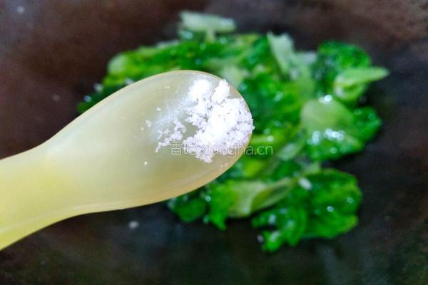 猪油炒蒜泥生菜的做法图解9