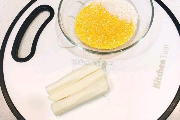 山药玉米茬粥的做法图解1