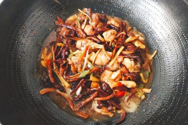 柳树蘑菇烧鸡肉(加板粟版)的做法图解17