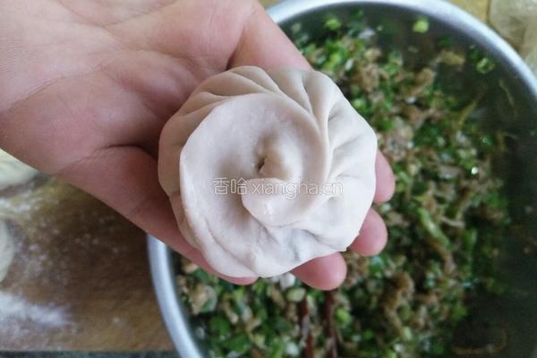 茄子馅儿素包子的做法图解7