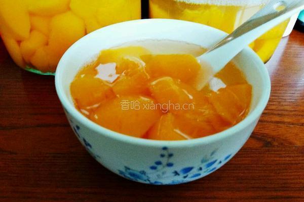黄桃罐头的做法图解7