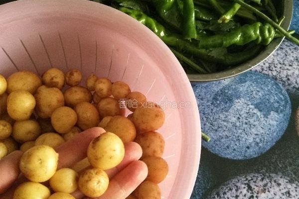 小土豆咸菜的做法图解2