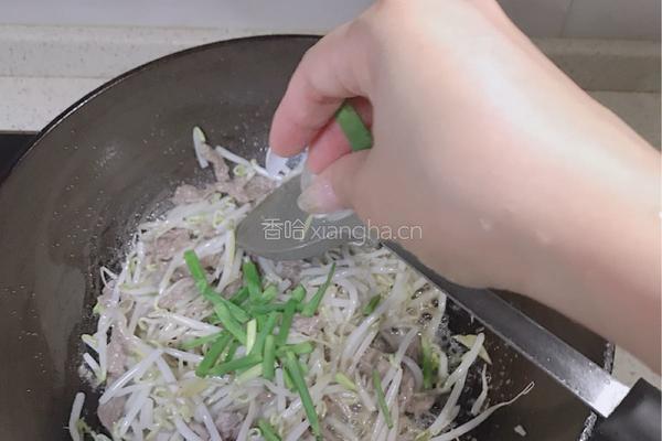 豆芽菜炒牛肉丝的做法图解7