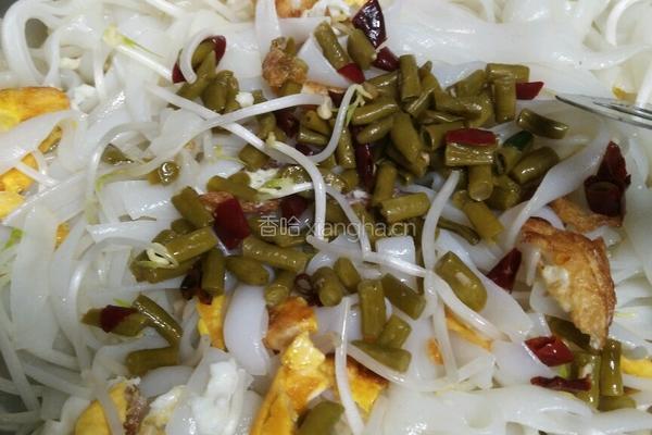 鸡蛋豆芽炒粉的做法图解5