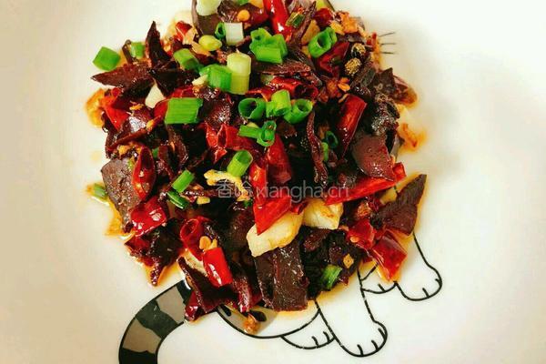 家常炒腊猪肝的做法图解6