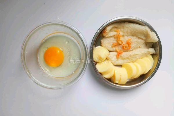 竹笙虾仁烩玉子豆腐 美味爆汁一口脆的做法图解1